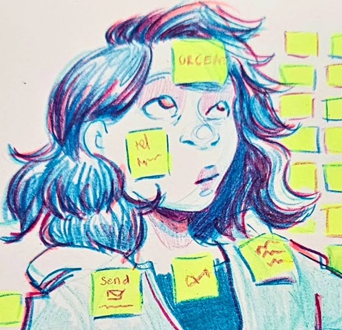 avatar avec post-its